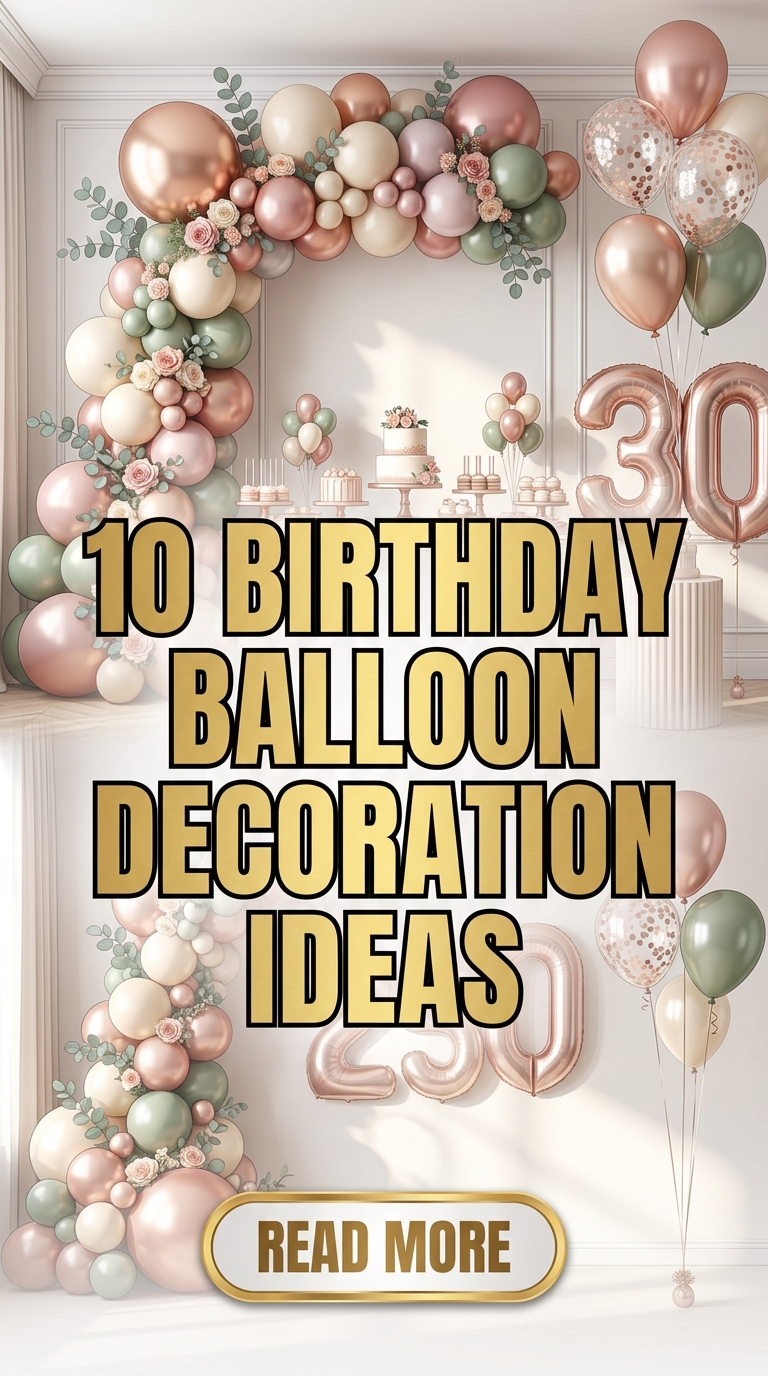 10 Birthday Balloon Decoration Ideas For A Stunning Celebration