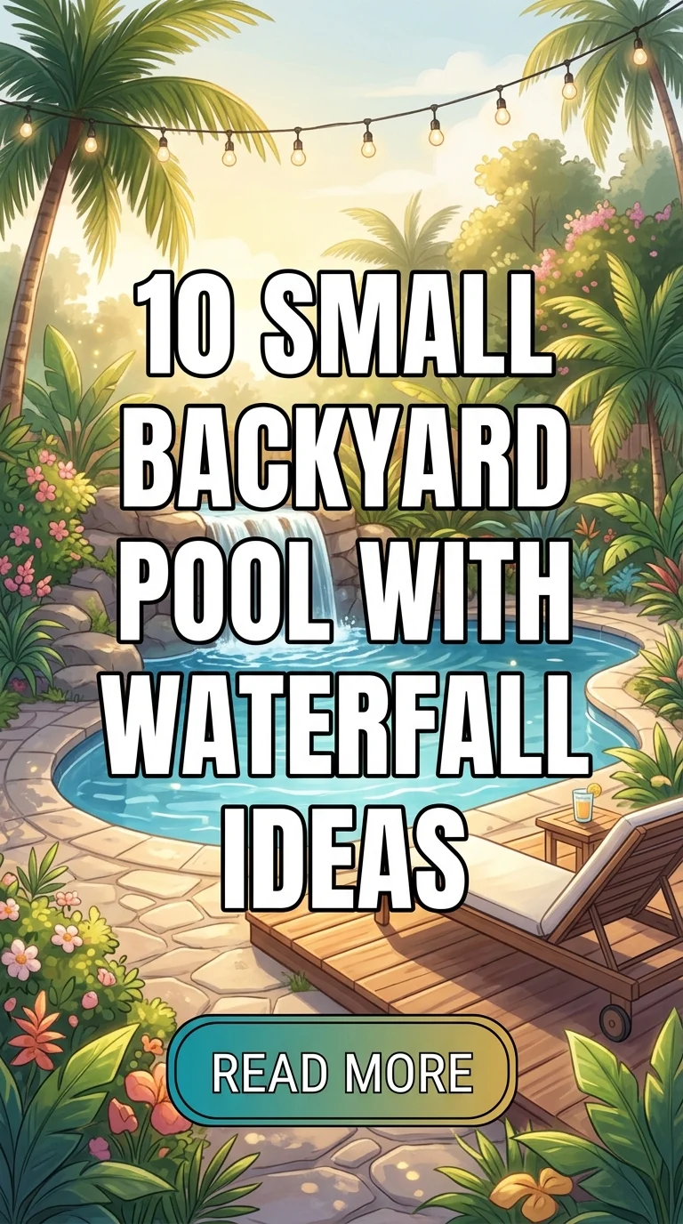 10 Small Backyard Pool With Waterfall Ideas For A Modern Luxury Outdoor Retreat