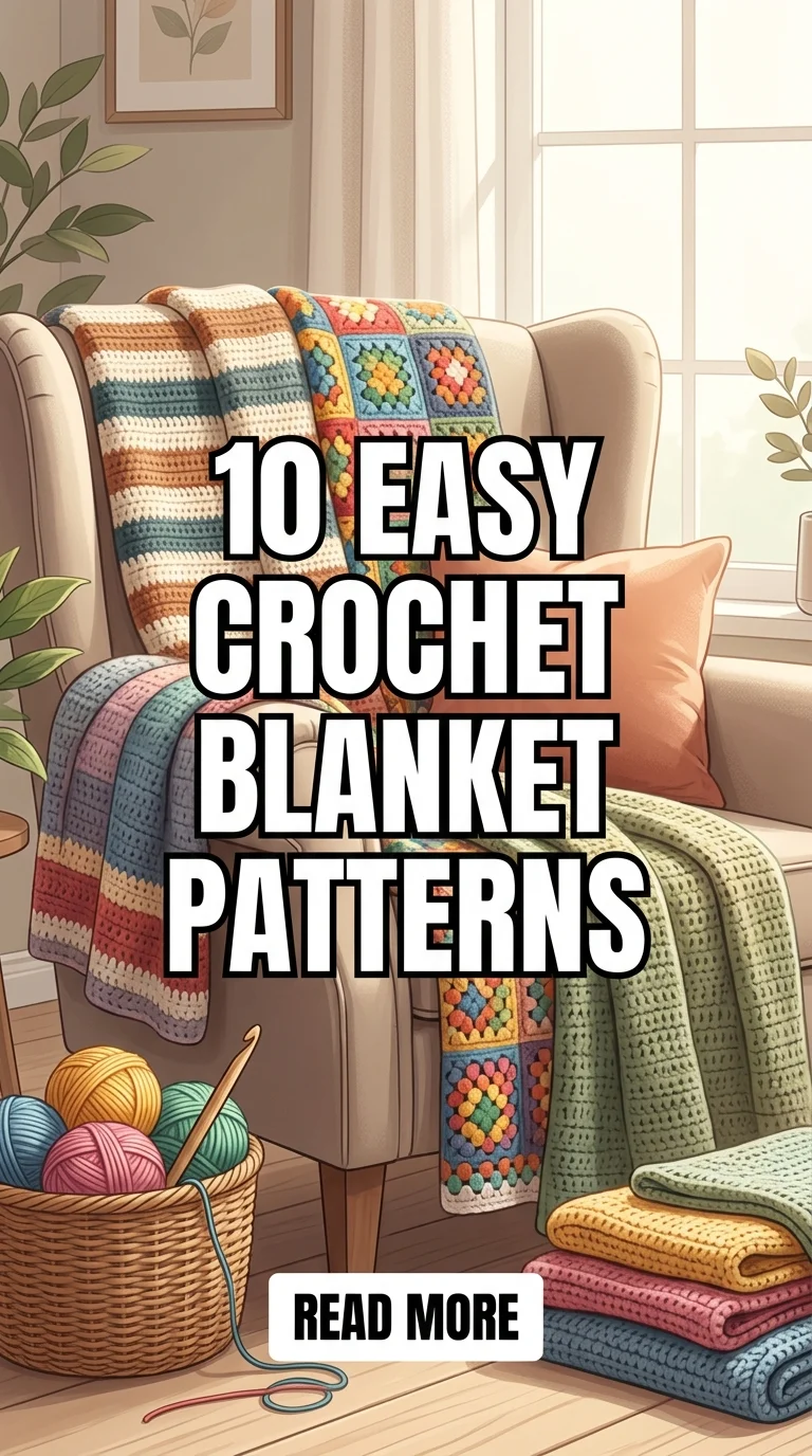 10 Easy Crochet Blanket Patterns For Cozy And Stylish Home Decor