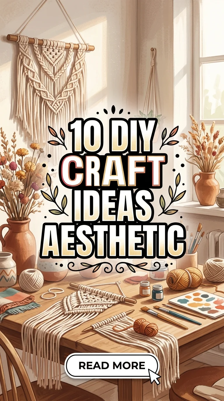 10 DIY Craft Ideas Aesthetic For A Beautiful Creative Lifestyle