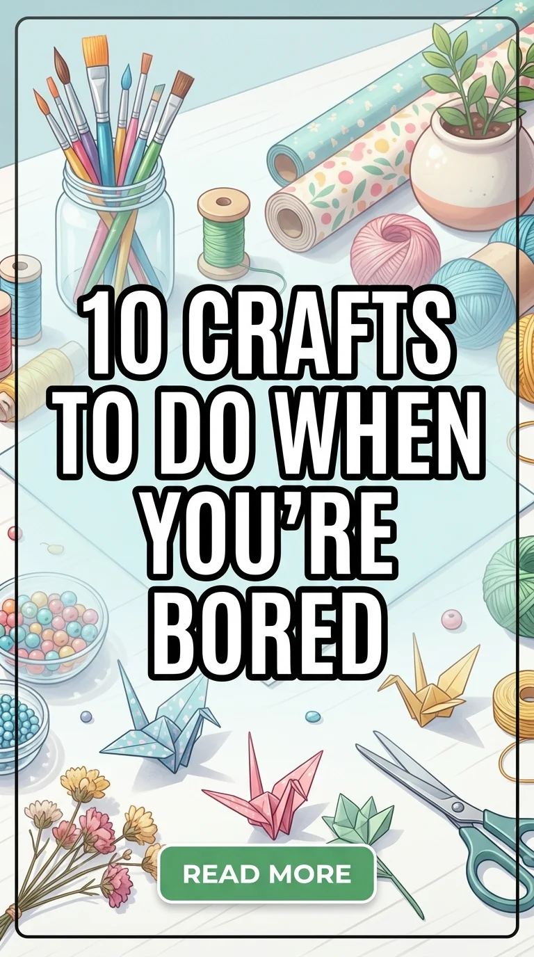 10 Crafts to Do When You’re Bored: Fun and Creative DIY Ideas