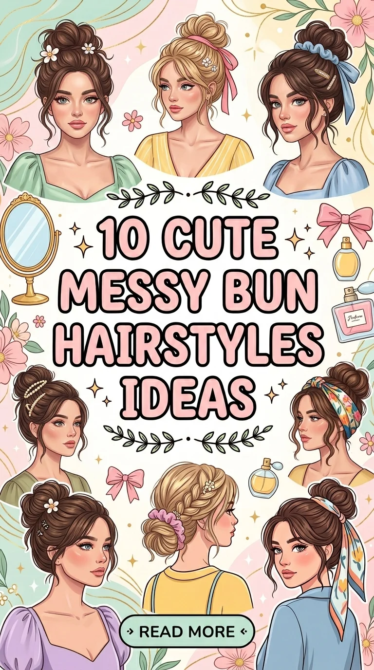 10 Cute Messy Bun Hairstyles Ideas For A Stylish And Effortless Look