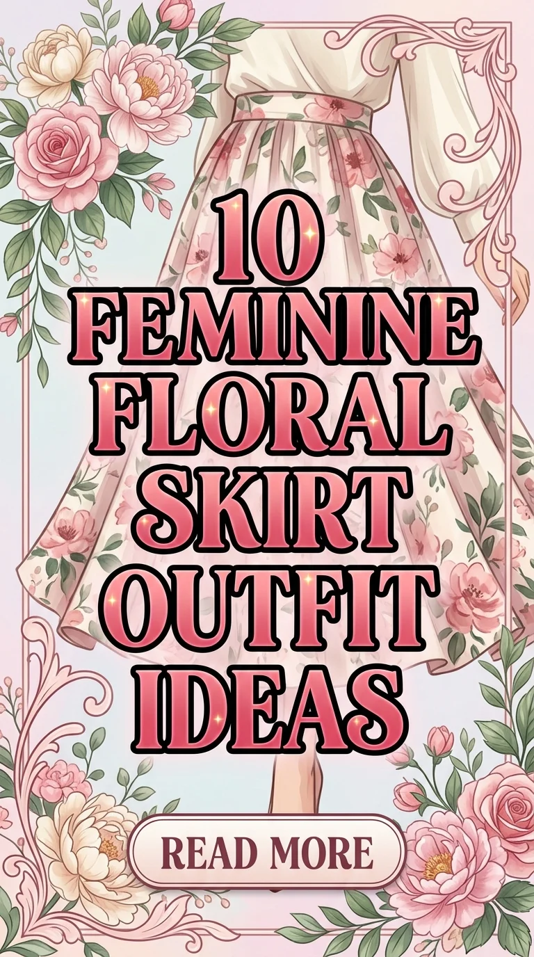 10 Feminine Floral Skirt Outfit Ideas For A Soft Glam Pinterest Look