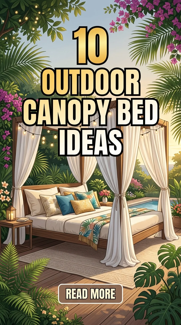 10 Outdoor Canopy Bed Ideas For A Luxurious Backyard Retreat