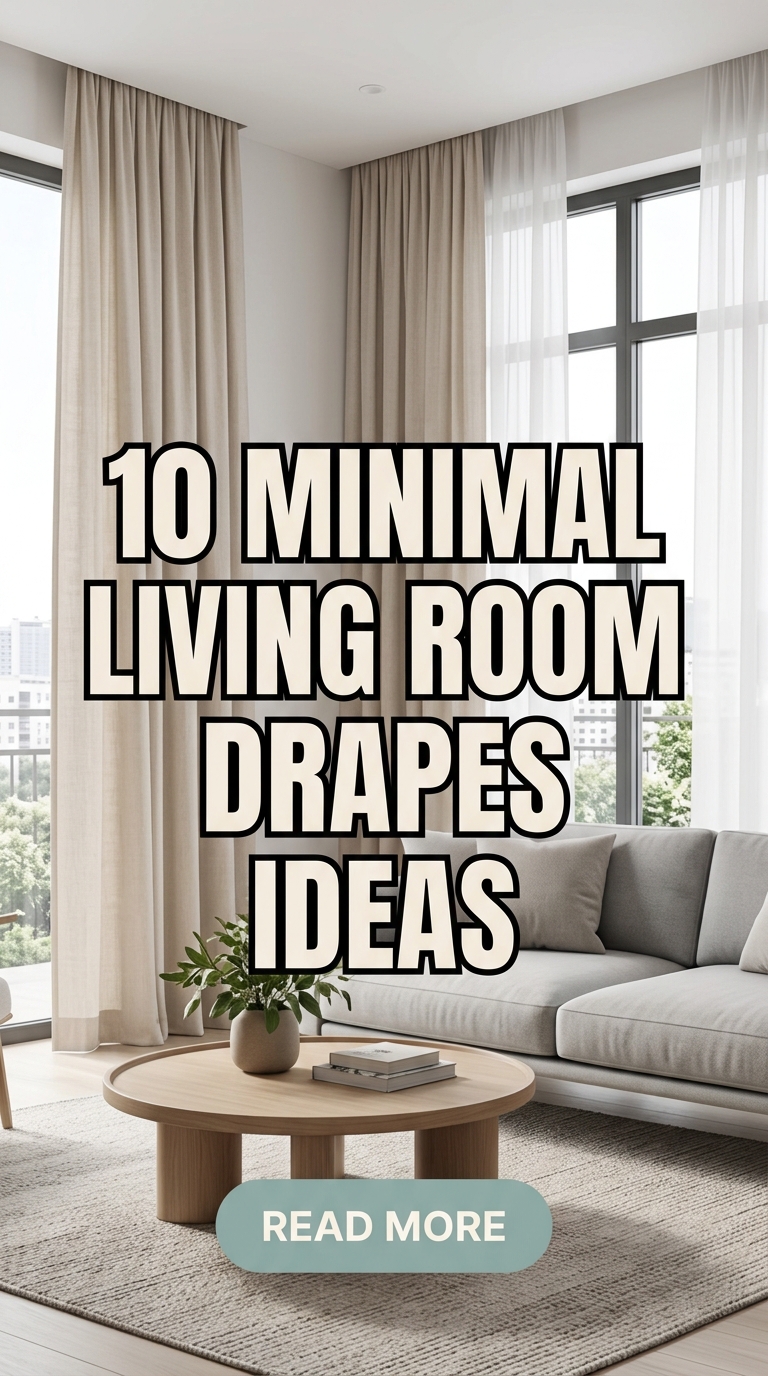 10 Minimal Living Room Drapes Ideas For A Soft Luxury Interior