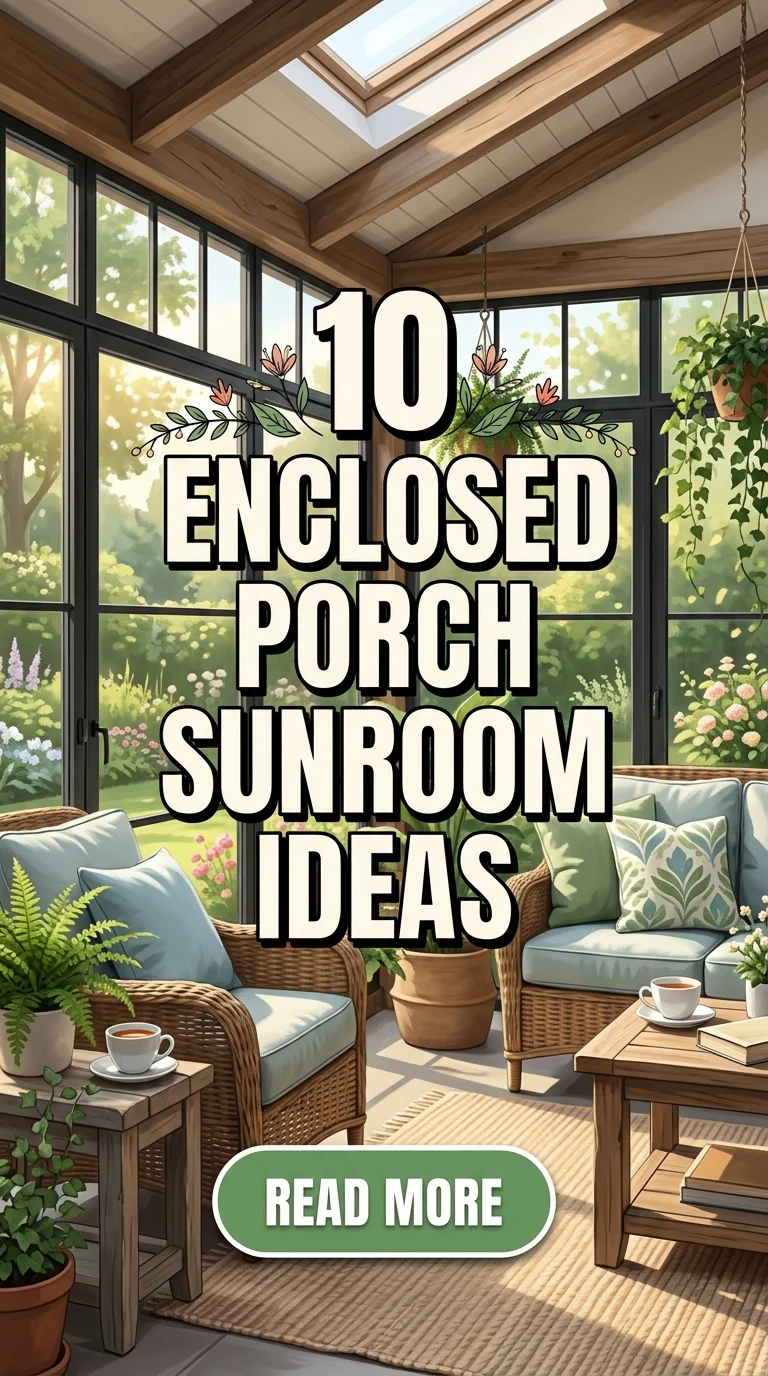 10 Enclosed Porch Sunroom Ideas For A Bright And Cozy Home