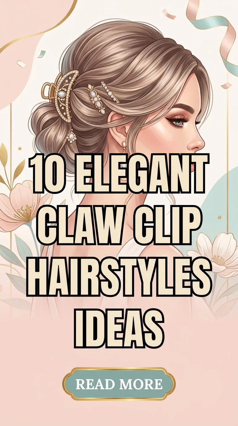 10 Elegant Claw Clip Hairstyles Ideas For A Chic And Effortless Look