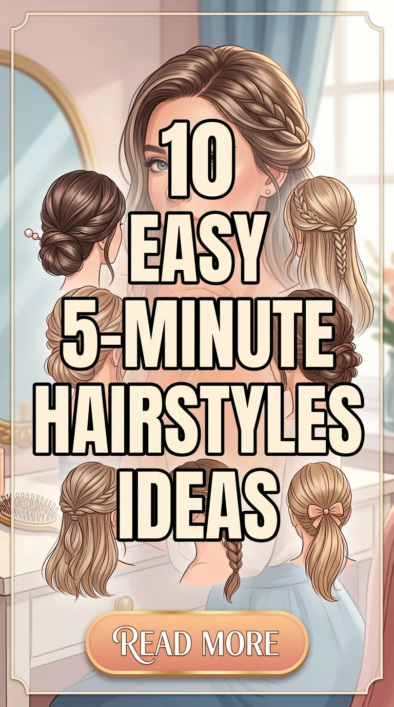 10 Easy 5-minute Hairstyles Ideas For Busy Mornings