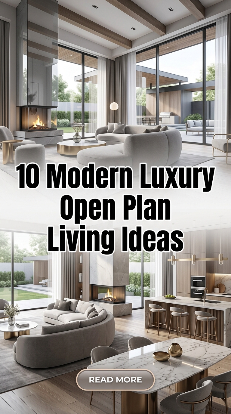10 Modern Luxury Open Plan Living Ideas For A Sophisticated Home