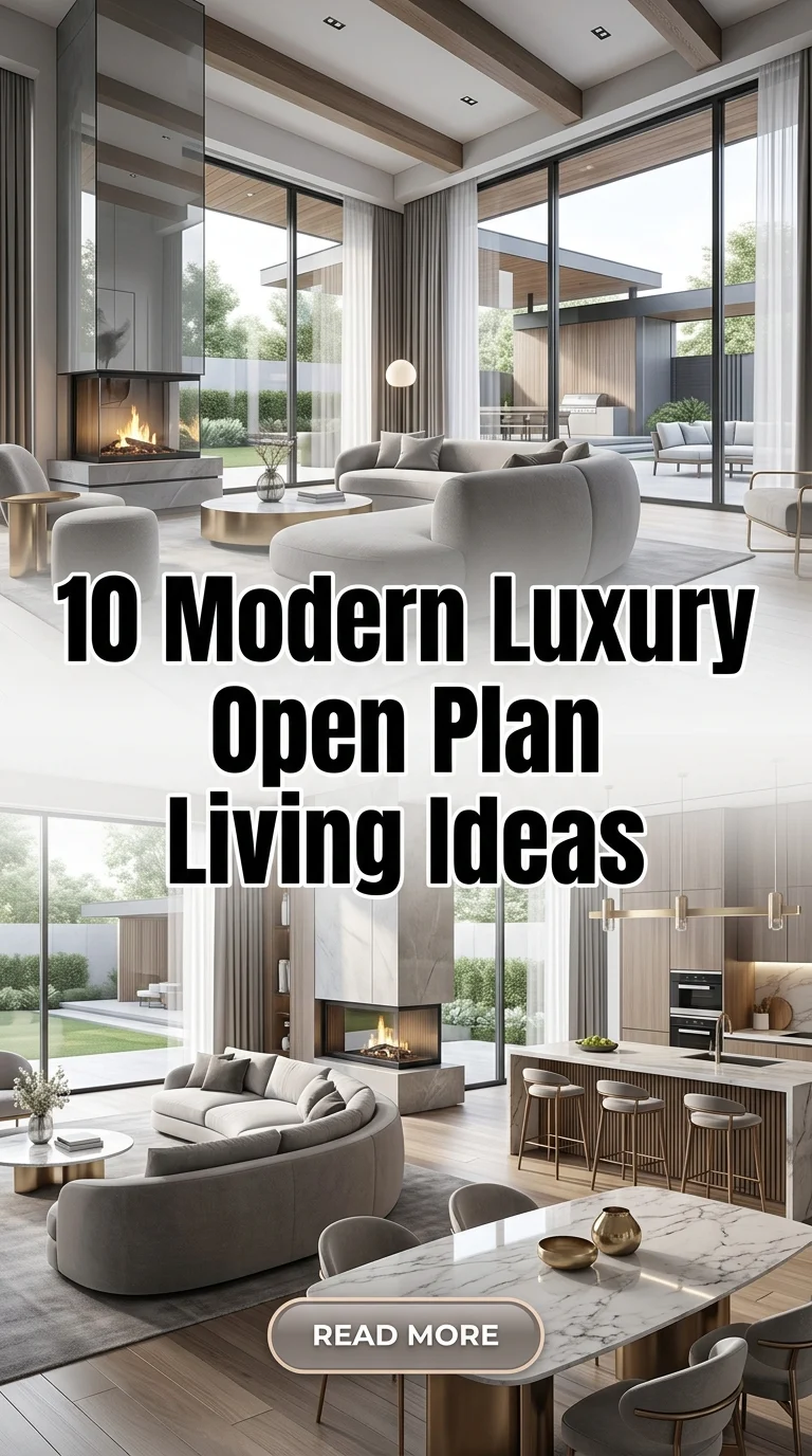 10 Modern Luxury Open Plan Living Ideas For A Sophisticated Home
