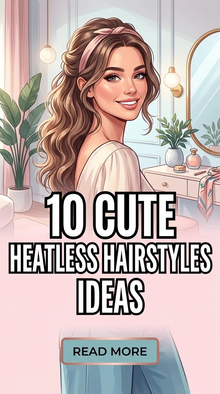 10 Heatless Hairstyles Ideas: Beautiful Hair Without Heat Damage
