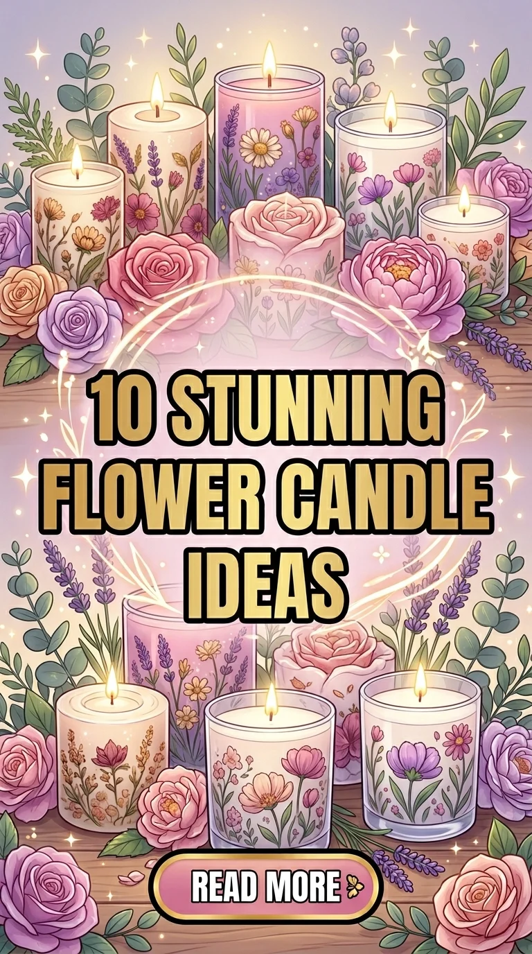 10 Stunning Flower Candle Ideas To Elevate Your Home Decor