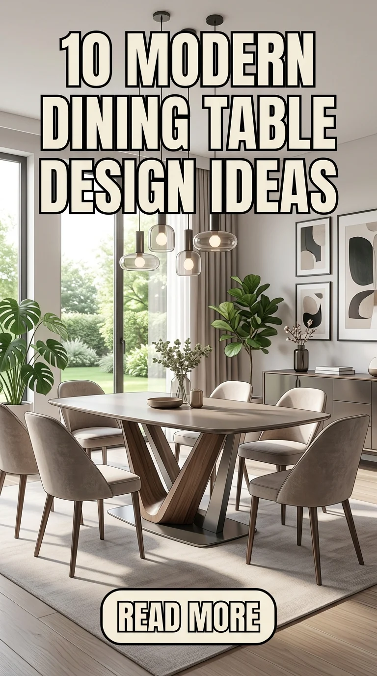 10 Modern Dining Table Design Ideas To Elevate Your Home
