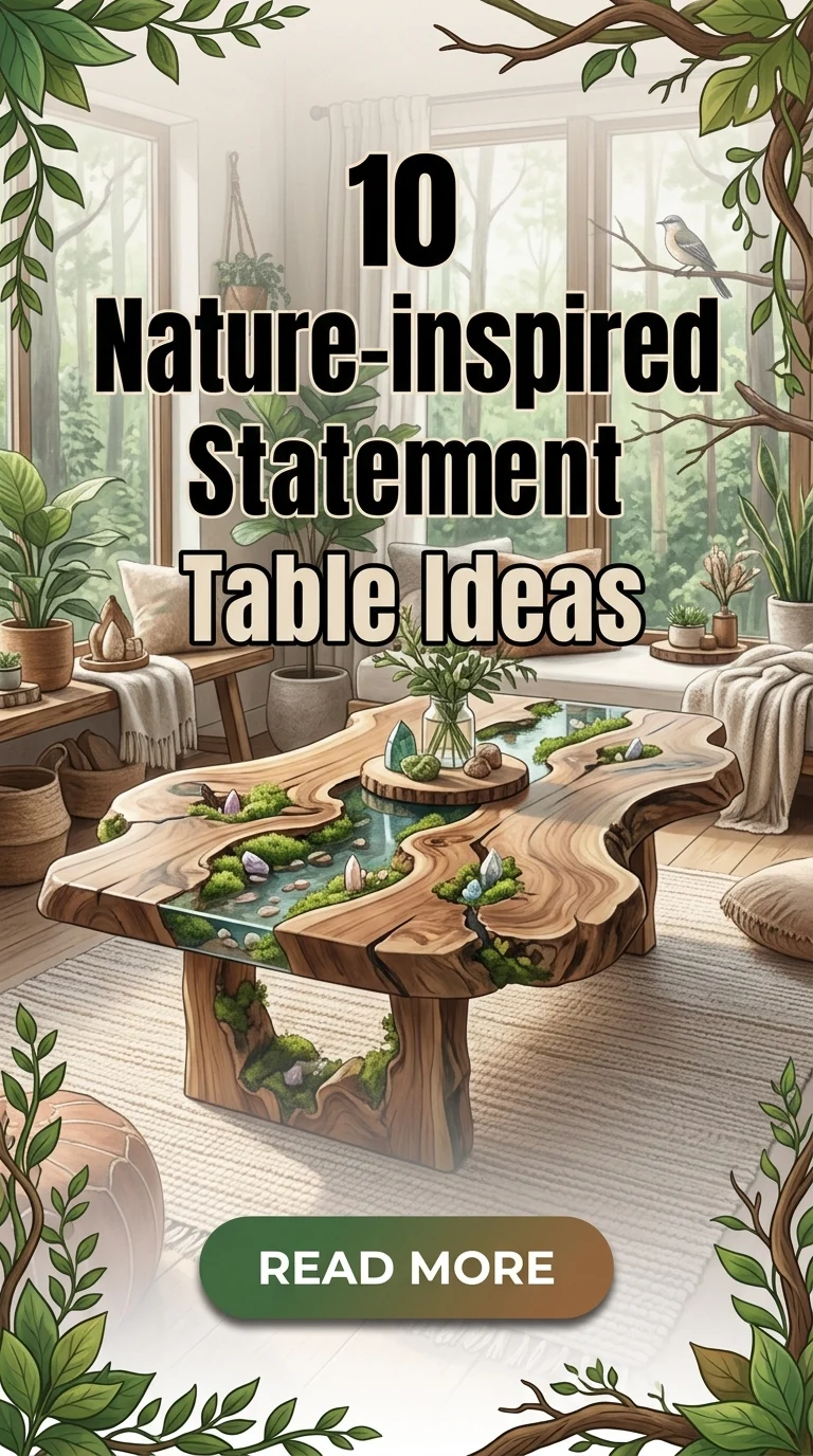 10 Luxury Nature-inspired Statement Table Ideas For Modern Homes