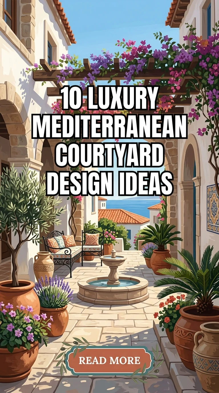 10 Luxury Mediterranean Courtyard Design Ideas For A Dream Outdoor Space