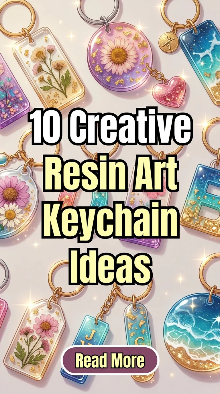 10 Creative Resin Art Keychain Ideas To Make And Sell