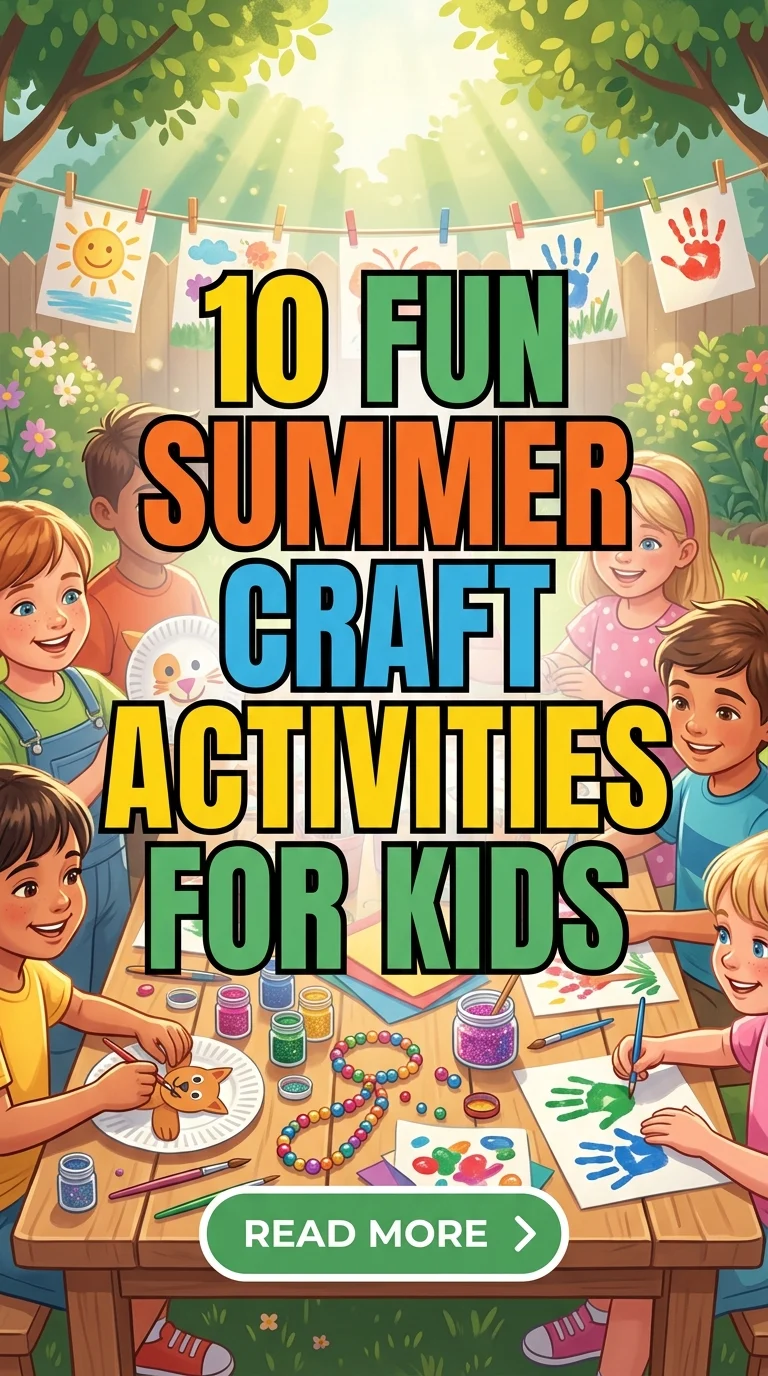 10 Fun Summer Craft Activities For Kids To Spark Creativity