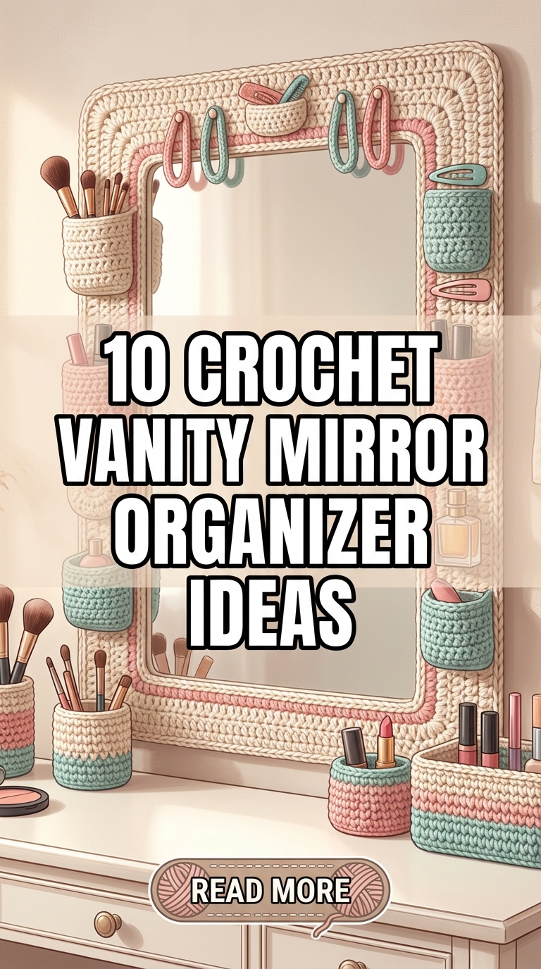 10 Crochet Vanity Mirror Organizer Ideas To Transform Your Beauty Corner
