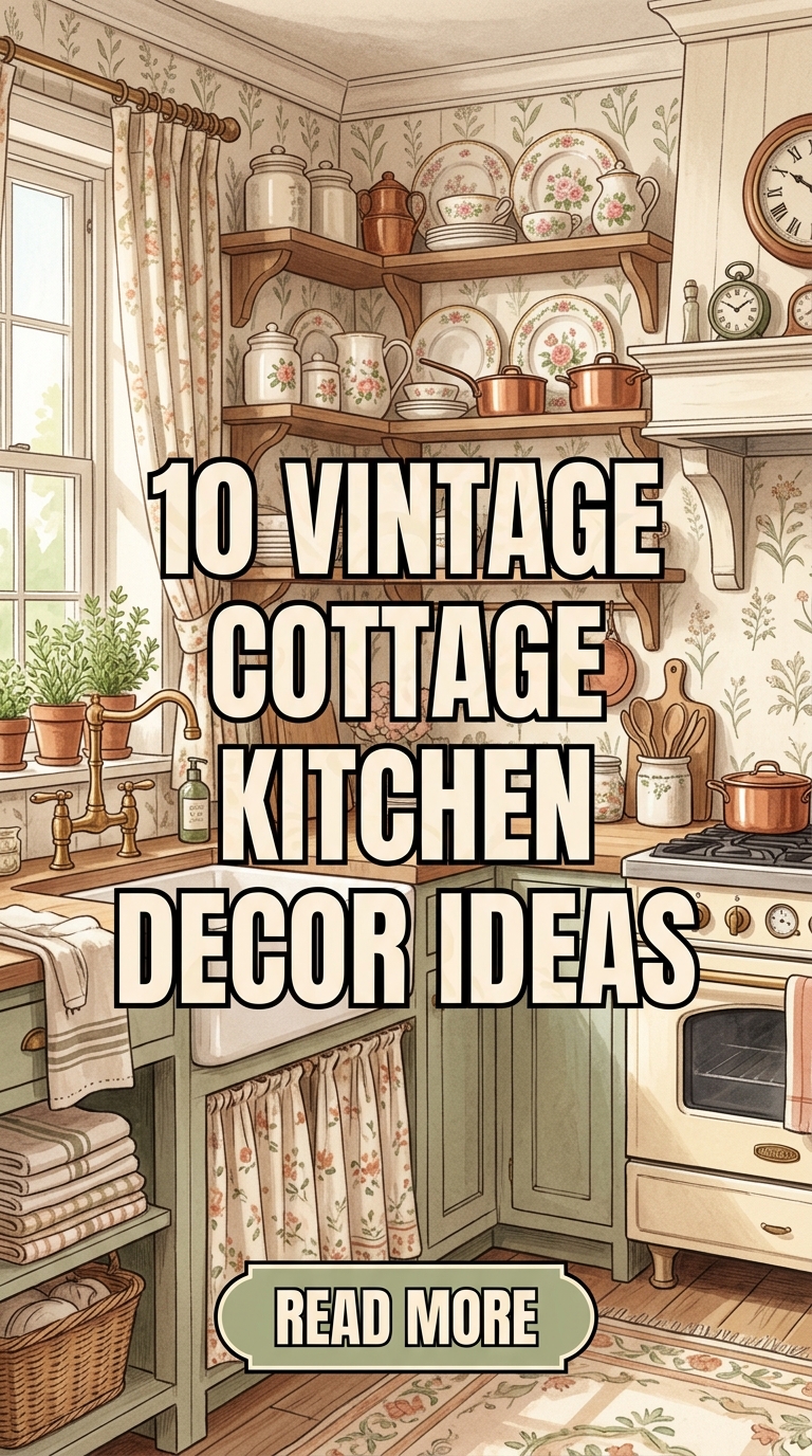 10 Vintage Cottage Kitchen Decor Ideas To Create A Charming And Cozy Space