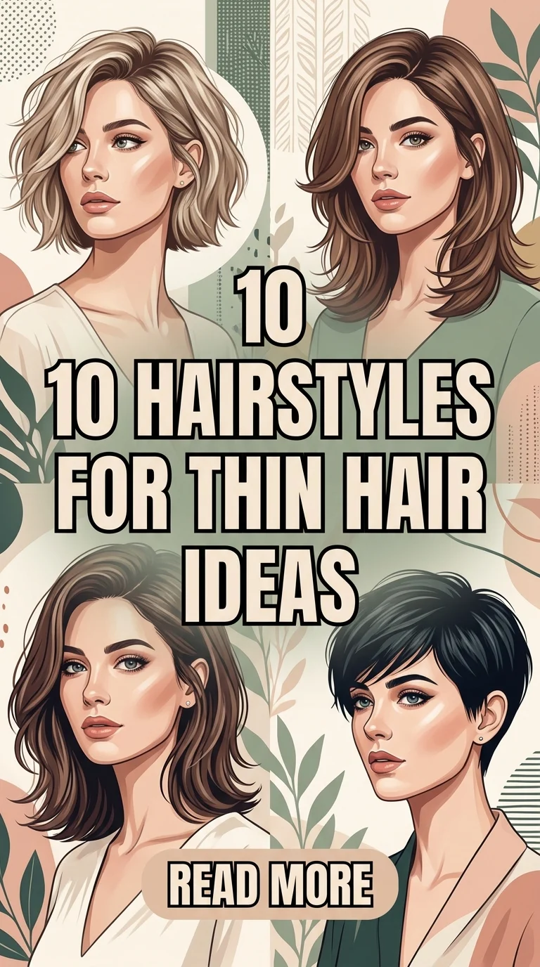 10 Hairstyles For Thin Hair Ideas To Add Volume And Style