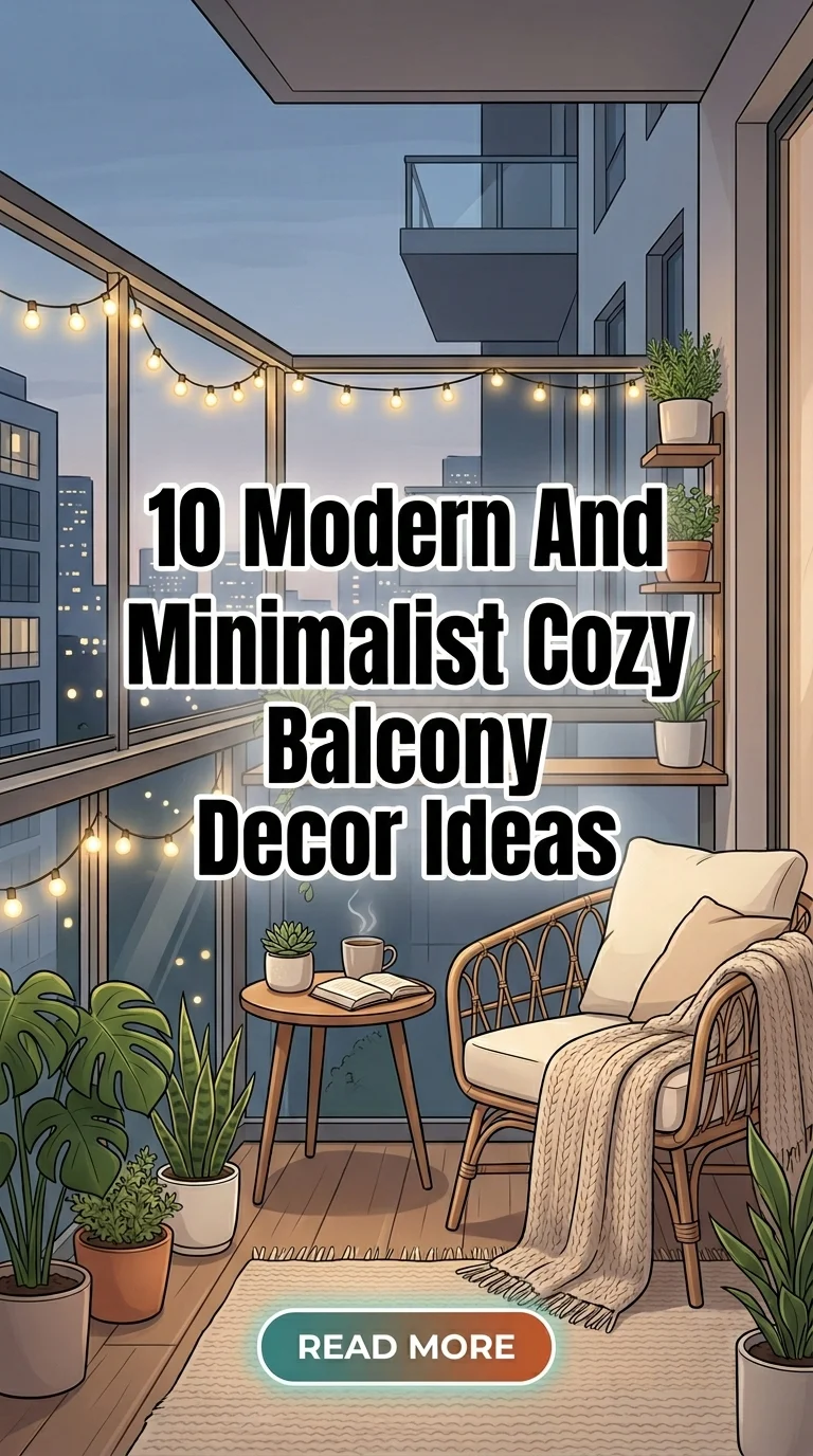 10 Modern And Minimalist Cozy Balcony Decor Ideas For A Stylish Outdoor Retreat
