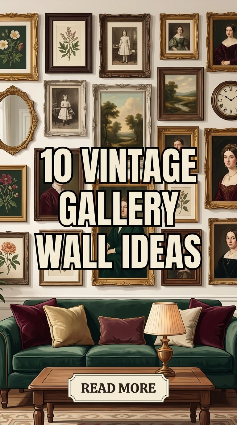 10 Vintage Gallery Wall Ideas To Create A Timeless And Elegant Home