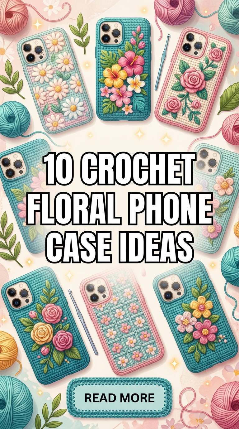 10 Crochet Floral Phone Case Ideas That Add Handmade Charm To Your Device