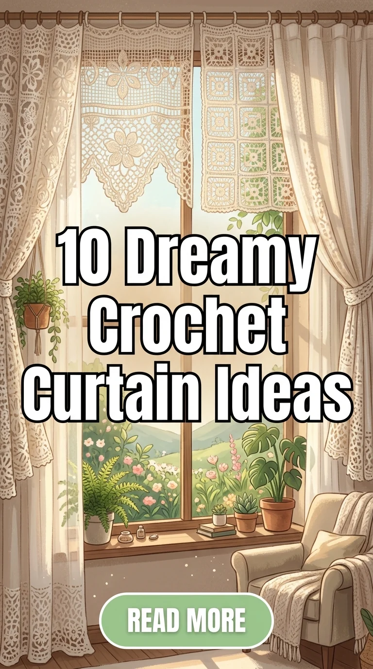 10 Dreamy Crochet Curtain Ideas To Transform Your Home Into A Soft Floral Paradise