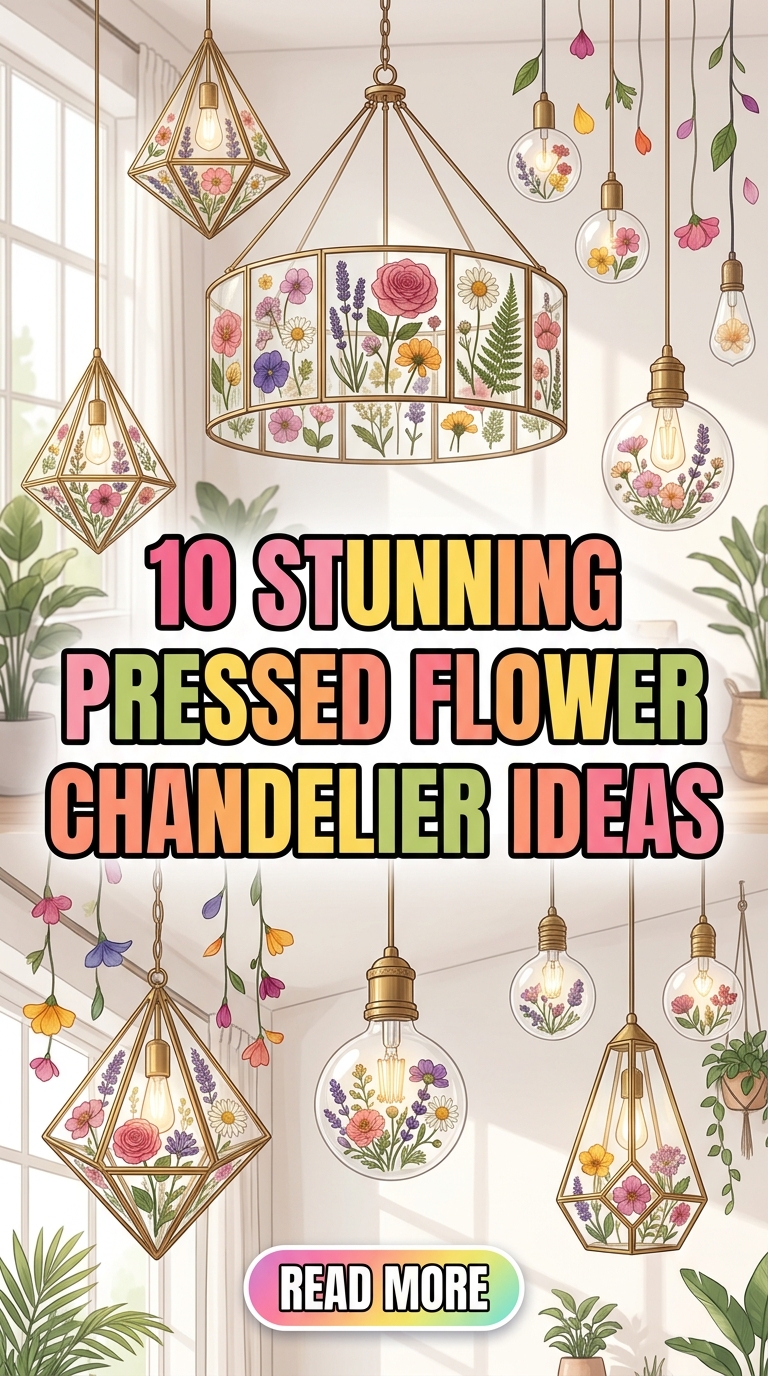 10 Stunning Pressed Flower Chandelier Ideas To Transform Your Home Décor