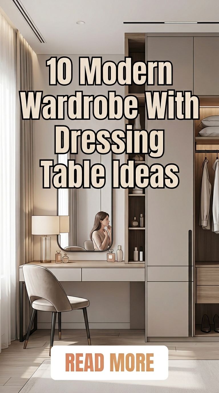 10 Modern Wardrobe With Dressing Table Ideas For A Stylish Bedroom