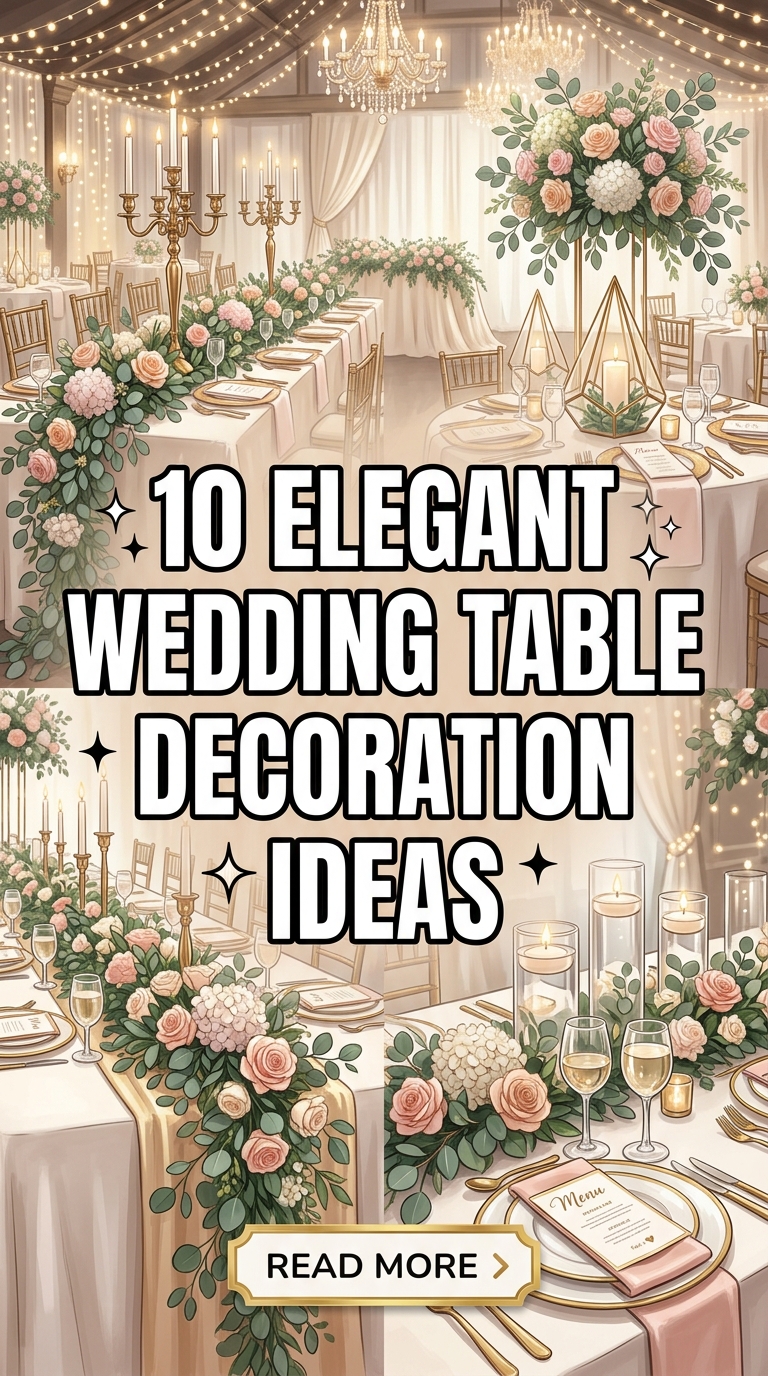 10 Elegant Wedding Table Decoration Ideas For A Romantic Reception