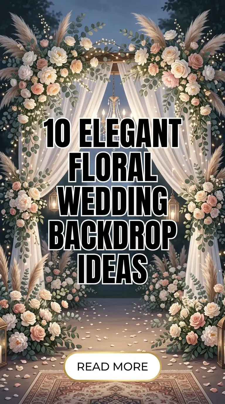 10 Elegant Floral Wedding Backdrop Ideas For A Dreamy Celebration