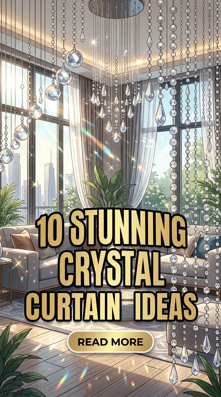 10 Stunning Crystal Curtain Ideas To Add Sparkle To Your Home