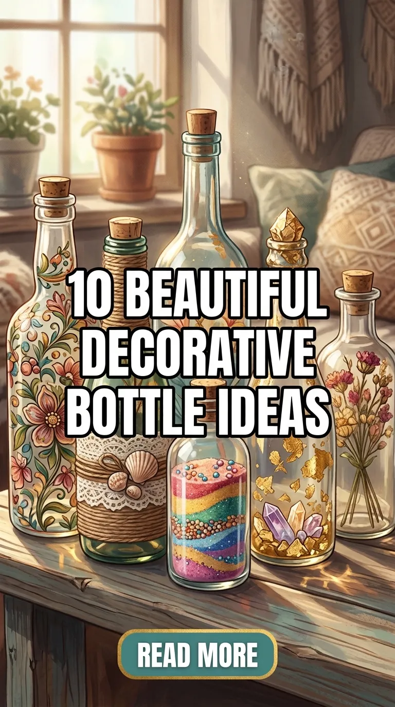 10 Beautiful Decorative Bottle Ideas To Elevate Your Home Decor