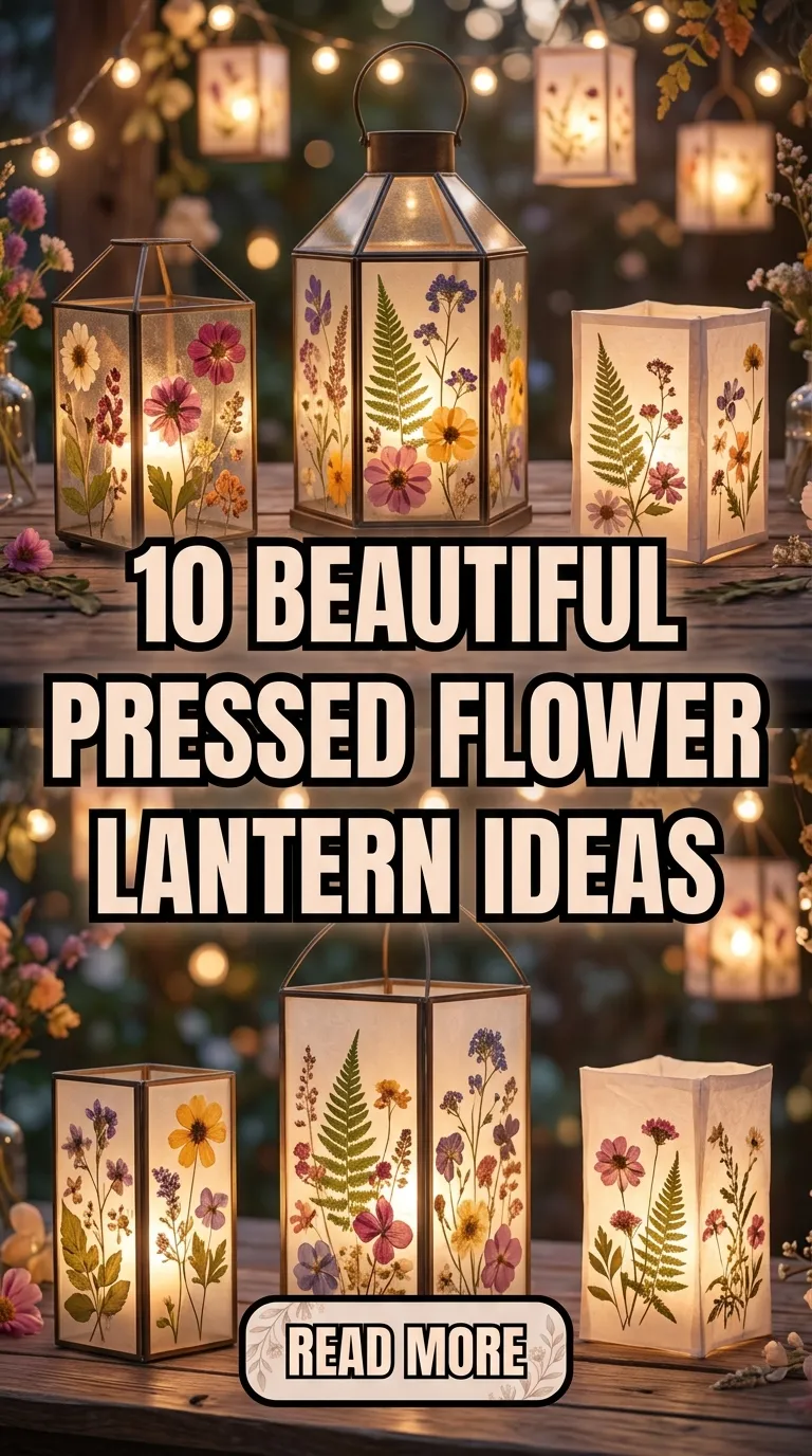 10 Beautiful Pressed Flower Lantern Ideas To Brighten Your Home And Garden
