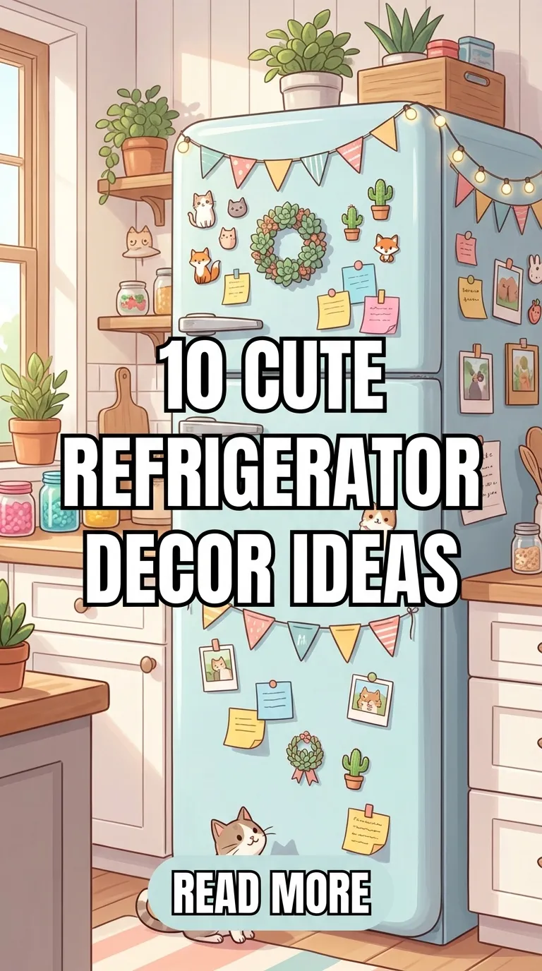 10 Cute Refrigerator Decor Ideas To Create A Cozy And Stylish Kitchen