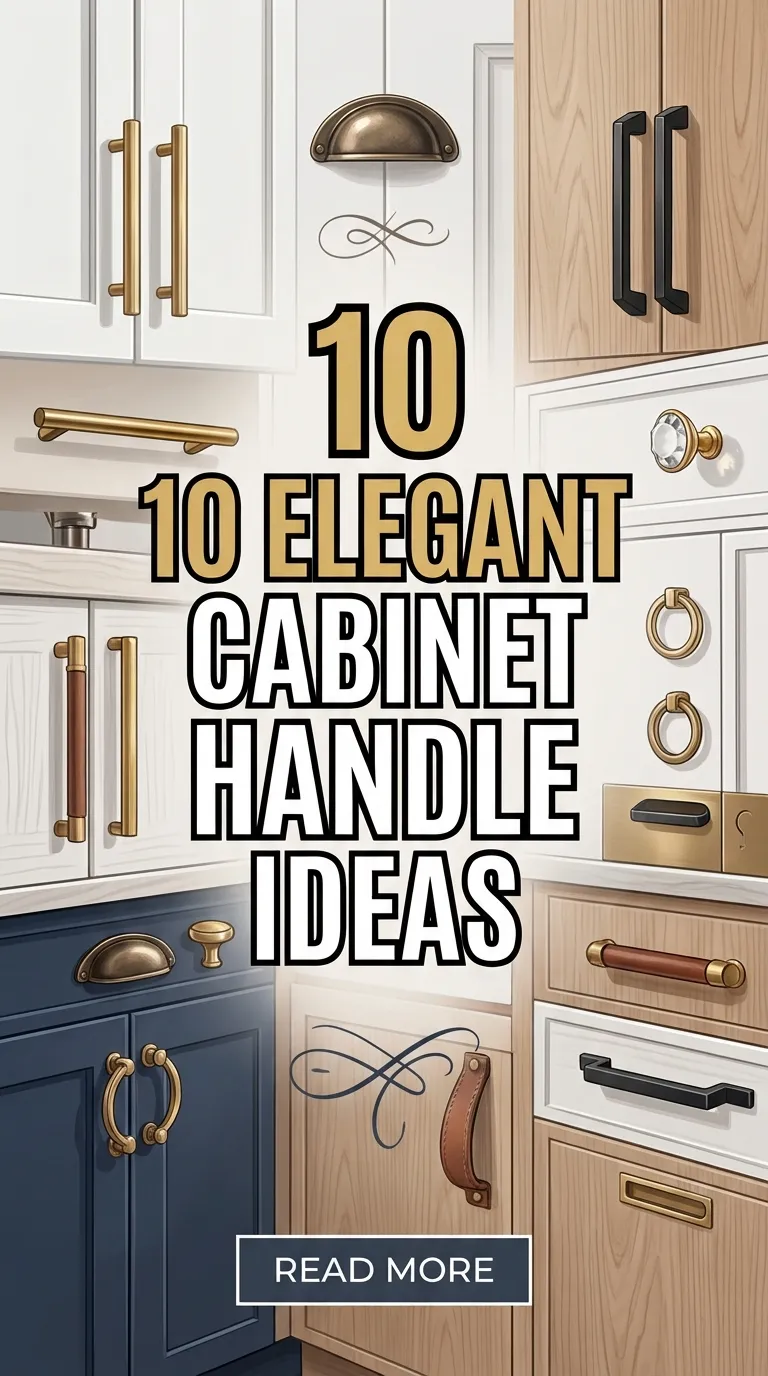 10 Elegant Cabinet Handle Ideas To Give Your Home A Luxurious Makeover